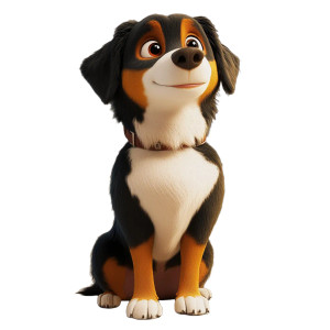 Burmese Mt Dog Vinyl Car Decal Sticker – Waterproof & UV-Resistant 8"