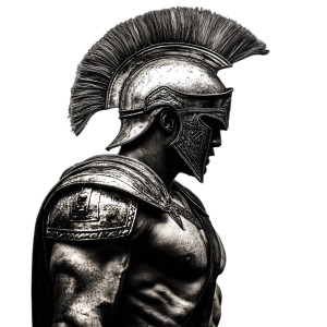 Spartan Warrior V179 Vinyl Car Decal Sticker – Waterproof & UV-Resistant 8"