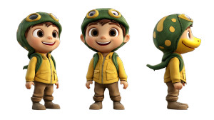 Cute Snake Boy Vinyl Car Decal Sticker – Waterproof & UV-Resistant 8"