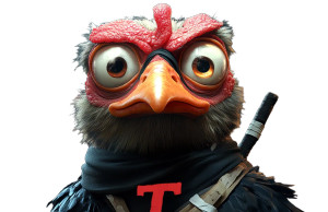 Superhero Turkey Vinyl Car Decal Sticker – Waterproof & UV-Resistant 8"