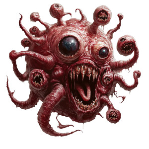 Mind Flayer Abomination Vinyl Car Decal Sticker – Waterproof & UV-Resistant 8"