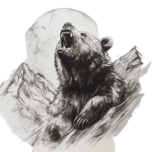 Roaring Bear Sketch V2 Vinyl Car Decal Sticker – Waterproof & UV-Resistant 8" Roaring Bear Sketch V2 Vinyl Car Decal Sticker – Waterproof & UV-Resistant 8"