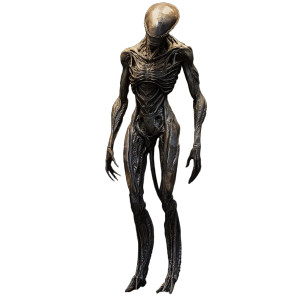 Grey Alien Portrait Vinyl Car Decal Sticker – Waterproof & UV-Resistant 8"