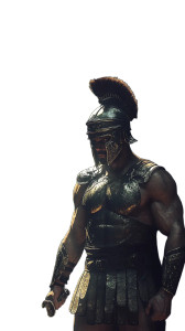 Roman Gladiator Prepares Vinyl Car Decal Sticker – Waterproof & UV-Resistant 8"