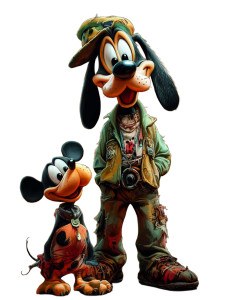 Dark Fantasy Duo V2 Vinyl Car Decal Sticker – Waterproof & UV-Resistant 8"