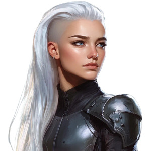 White-Haired Paladin Vinyl Car Decal Sticker – Waterproof & UV-Resistant 8" White-Haired Paladin Vinyl Car Decal Sticker – Waterproof & UV-Resistant 8"