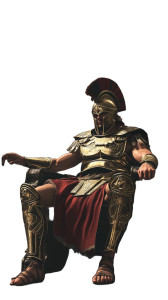 Spartan Warrior Throne Vinyl Car Decal Sticker – Waterproof & UV-Resistant 8"