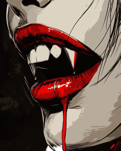 Vampire Girl'S Smile Vinyl Car Decal Sticker – Waterproof & UV-Resistant 8" Vampire Girl'S Smile Vinyl Car Decal Sticker – Waterproof & UV-Resistant 8"