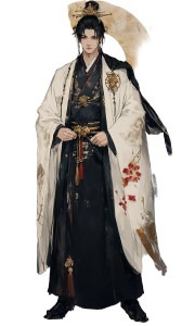 Chinese Taoist Priest Vinyl Car Decal Sticker – Waterproof & UV-Resistant 8"