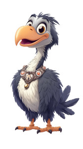 Happy Dodo Bird Vinyl Car Decal Sticker – Waterproof & UV-Resistant 8"