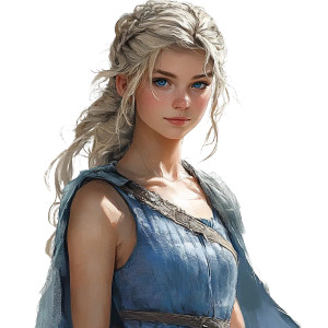 Fantasy Teen Portrait V5 Vinyl Car Decal Sticker – Waterproof & UV-Resistant 8"