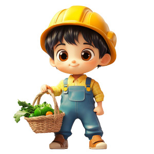 Kawaii Farmer Boy Vinyl Car Decal Sticker – Waterproof & UV-Resistant 8" Kawaii Farmer Boy Vinyl Car Decal Sticker – Waterproof & UV-Resistant 8"