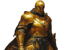 Golden Armor Thug Vinyl Car Decal Sticker – Waterproof & UV-Resistant 8"