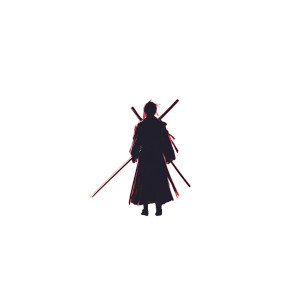 Futurist Samurai Vinyl Car Decal Sticker – Waterproof & UV-Resistant 8" Futurist Samurai Vinyl Car Decal Sticker – Waterproof & UV-Resistant 8"