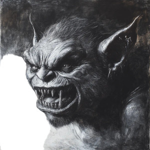 Feral Goblin Portrait Vinyl Car Decal Sticker – Waterproof & UV-Resistant 8" Feral Goblin Portrait Vinyl Car Decal Sticker – Waterproof & UV-Resistant 8"