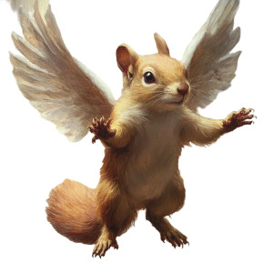 Peanut Angel Squirrel Vinyl Car Decal Sticker – Waterproof & UV-Resistant 8" Peanut Angel Squirrel Vinyl Car Decal Sticker – Waterproof & UV-Resistant 8"