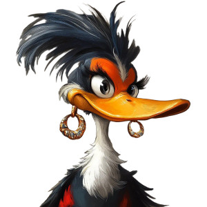 Woody Woodpecker Lookalike Vinyl Car Decal Sticker – Waterproof & UV-Resistant 8"