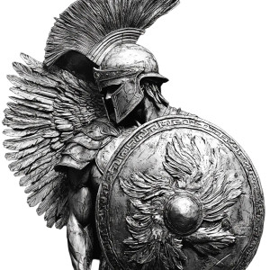 Spartan Warrior Shield V3 Vinyl Car Decal Sticker – Waterproof & UV-Resistant 8"