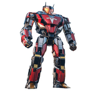 Tesla Voltron Vinyl Car Decal Sticker – Waterproof & UV-Resistant 8"