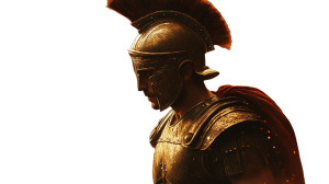 Ancient Warriors Clash Vinyl Car Decal Sticker – Waterproof & UV-Resistant 8"