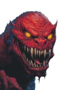 Red Monster V2 Vinyl Car Decal Sticker – Waterproof & UV-Resistant 8"