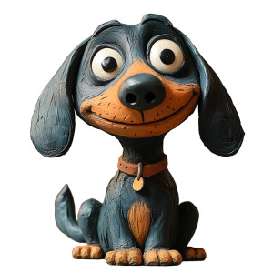 Whimsical Claymation Dachshund Vinyl Car Decal Sticker – Waterproof & UV-Resistant 8" Whimsical Claymation Dachshund Vinyl Car Decal Sticker – Waterproof & UV-Resistant 8"