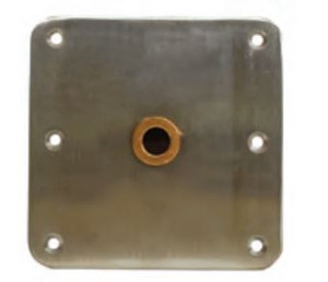 Attwood Marine Lock N Pin Boat Seat Pedestal Base Plate | Non-Threaded Square Design, Stainless Steel, ABYC - B Compliant Attwood Marine Lock N Pin Boat Seat Pedestal Base Plate | Non-Threaded Square Design, Stainless Steel, ABYC - B Compliant