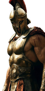 Determined Spartan Warrior Vinyl Car Decal Sticker – Waterproof & UV-Resistant 8"