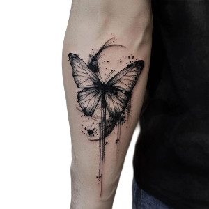 Abstract Butterfly Tattoo Vinyl Car Decal Sticker – Waterproof & UV-Resistant 8" Abstract Butterfly Tattoo Vinyl Car Decal Sticker – Waterproof & UV-Resistant 8"