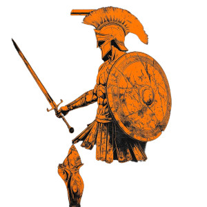 Warrior Achilles Vinyl Car Decal Sticker – Waterproof & UV-Resistant 8" Warrior Achilles Vinyl Car Decal Sticker – Waterproof & UV-Resistant 8"
