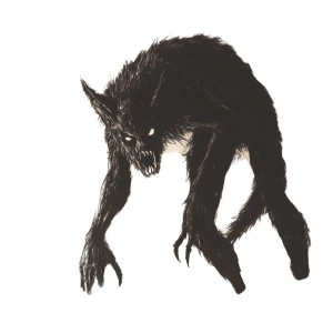 Skinwalker Drawing Vinyl Car Decal Sticker – Waterproof & UV-Resistant 8" Skinwalker Drawing Vinyl Car Decal Sticker – Waterproof & UV-Resistant 8"