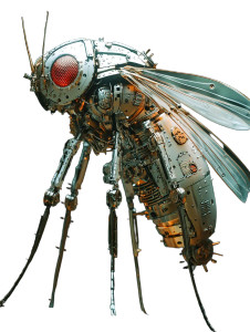 Robotic Mosquito Vinyl Car Decal Sticker – Waterproof & UV-Resistant 8"