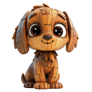 Wooden Cocker Spaniel Vinyl Car Decal Sticker – Waterproof & UV-Resistant 8"