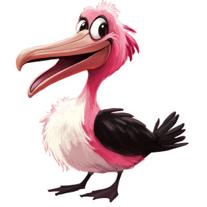 Pink Pelican Character Vinyl Car Decal Sticker – Waterproof & UV-Resistant 8" Pink Pelican Character Vinyl Car Decal Sticker – Waterproof & UV-Resistant 8"