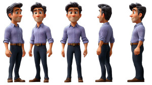 Pixar Character Sheet V4 Vinyl Car Decal Sticker – Waterproof & UV-Resistant 8"