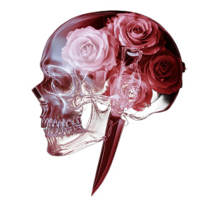 Skull With Weapons Vinyl Car Decal Sticker – Waterproof & UV-Resistant 8"
