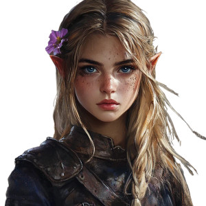 Elf Thief Portrait Vinyl Car Decal Sticker – Waterproof & UV-Resistant 8"