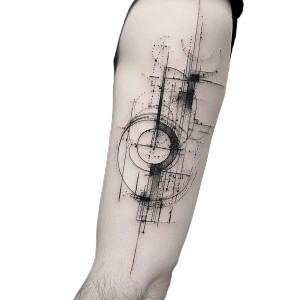 Abstract Arm Tattoo Vinyl Car Decal Sticker – Waterproof & UV-Resistant 8"