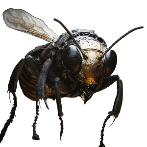 European Bee Vinyl Car Decal Sticker – Waterproof & UV-Resistant 8"