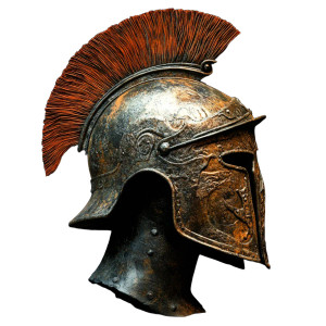 Roman Warrior Helmet V3 Vinyl Car Decal Sticker – Waterproof & UV-Resistant 8"