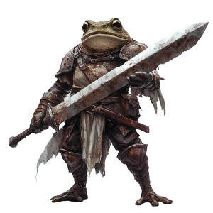 Armored Frog Warrior V3 Vinyl Car Decal Sticker – Waterproof & UV-Resistant 8"