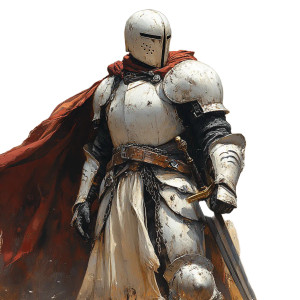 Medieval Knight Star Vinyl Car Decal Sticker – Waterproof & UV-Resistant 8"