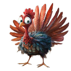 Cartoon Turkey Display V2 Vinyl Car Decal Sticker – Waterproof & UV-Resistant 8" Cartoon Turkey Display V2 Vinyl Car Decal Sticker – Waterproof & UV-Resistant 8"