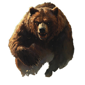 Angry Brown Bear V3 Vinyl Car Decal Sticker – Waterproof & UV-Resistant 8" Angry Brown Bear V3 Vinyl Car Decal Sticker – Waterproof & UV-Resistant 8"