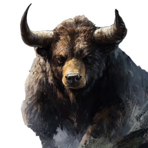 Horned Bear Vinyl Car Decal Sticker – Waterproof & UV-Resistant 8"