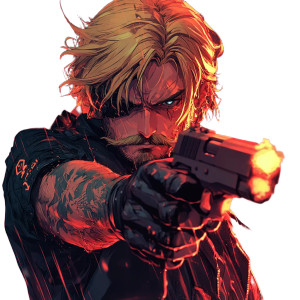 Angry Tattooed Gunman Vinyl Car Decal Sticker – Waterproof & UV-Resistant 8" Angry Tattooed Gunman Vinyl Car Decal Sticker – Waterproof & UV-Resistant 8"