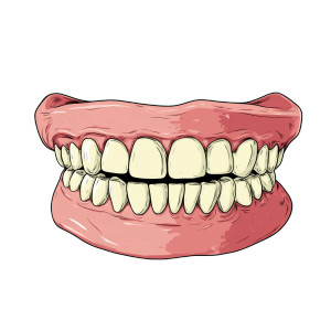 Cartoon Dentures Vinyl Car Decal Sticker – Waterproof & UV-Resistant 8" Cartoon Dentures Vinyl Car Decal Sticker – Waterproof & UV-Resistant 8"