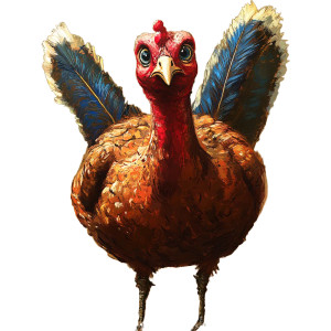 Tom Turkey Foolery Vinyl Car Decal Sticker – Waterproof & UV-Resistant 8"