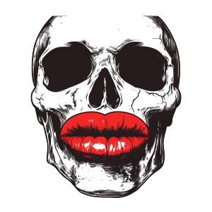 Vintage Skull Logo Vinyl Car Decal Sticker – Waterproof & UV-Resistant 8"