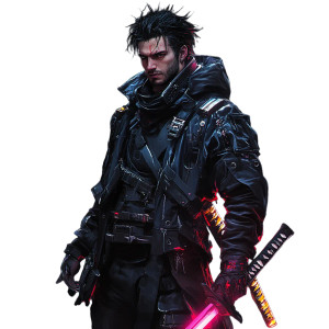 Cyberpunk Mercenary Vinyl Car Decal Sticker – Waterproof & UV-Resistant 8" Cyberpunk Mercenary Vinyl Car Decal Sticker – Waterproof & UV-Resistant 8"